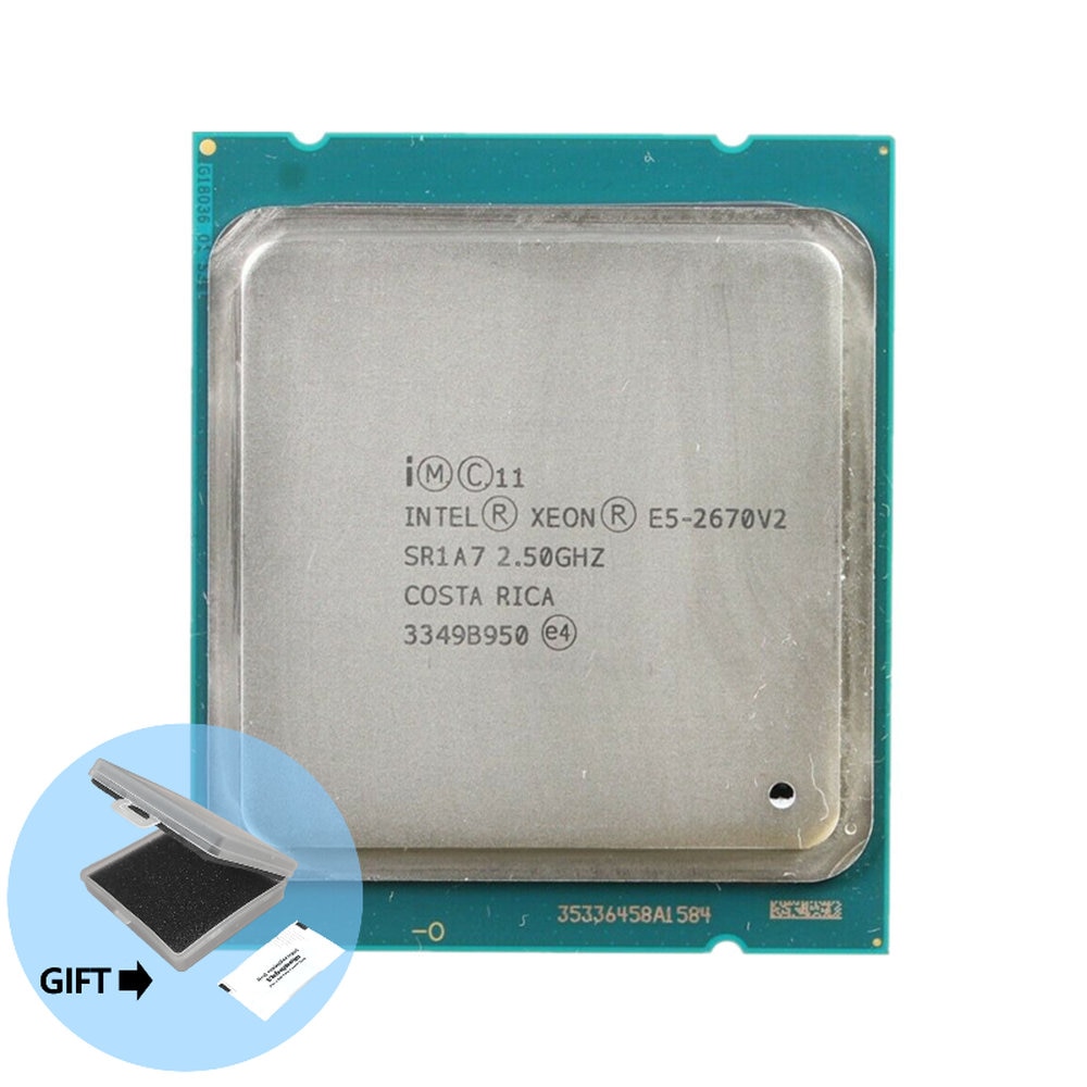 Intel Xeon E5-2670v2 E5 2670 v2 Processor 25M 115W LGA 2011 E5 2670v2 CPU 2.5 GHz Ten-Core Twenty-Thread