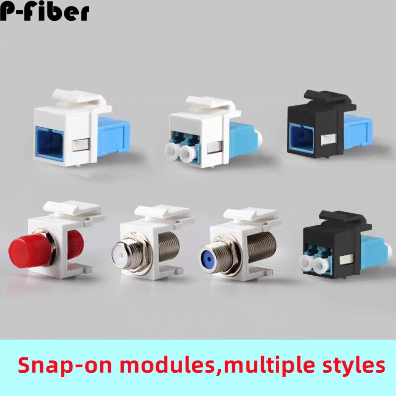 10pcs Fiber Optic Panel Module Large Square Port SCLCSTFC Coupler Flange Disk Adapter Fiber Snap Information Panel