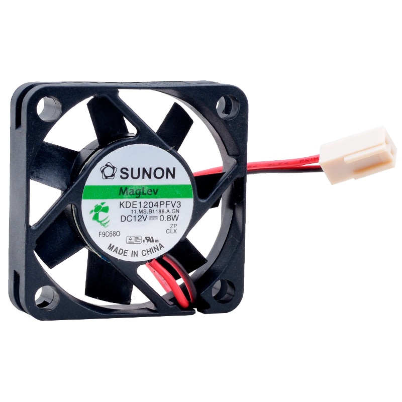 KDE1204PFV3 4cm 4010 40mm fan 40x40x10mm DC12V 0.8W Magnetic bearing 2pin Cooling fan for power monitoring host