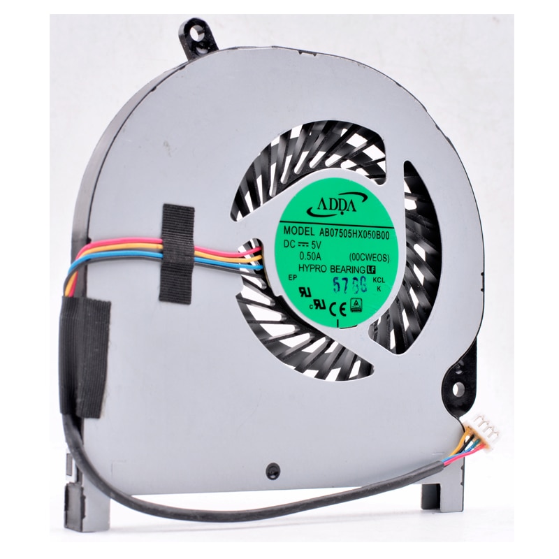 Original AB07505HX050B00 DC5V 0.50A Toshiba notebook built-in CPU cooling fan