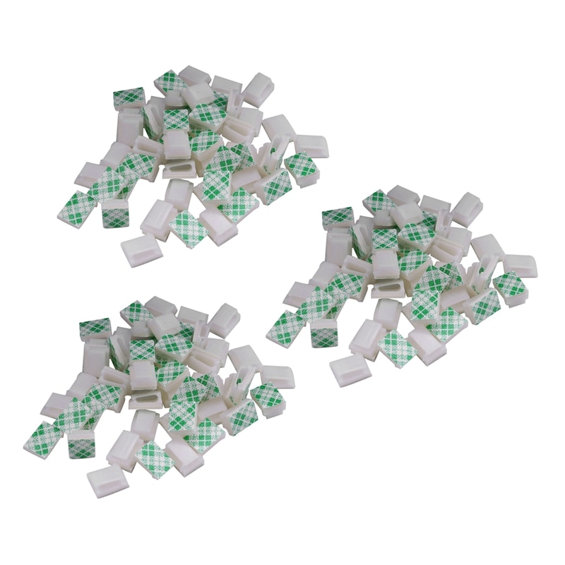 Self-Adhesive Wire Bundle Holder Tie Mount Clip, 7 Mm Width, 150 Piece