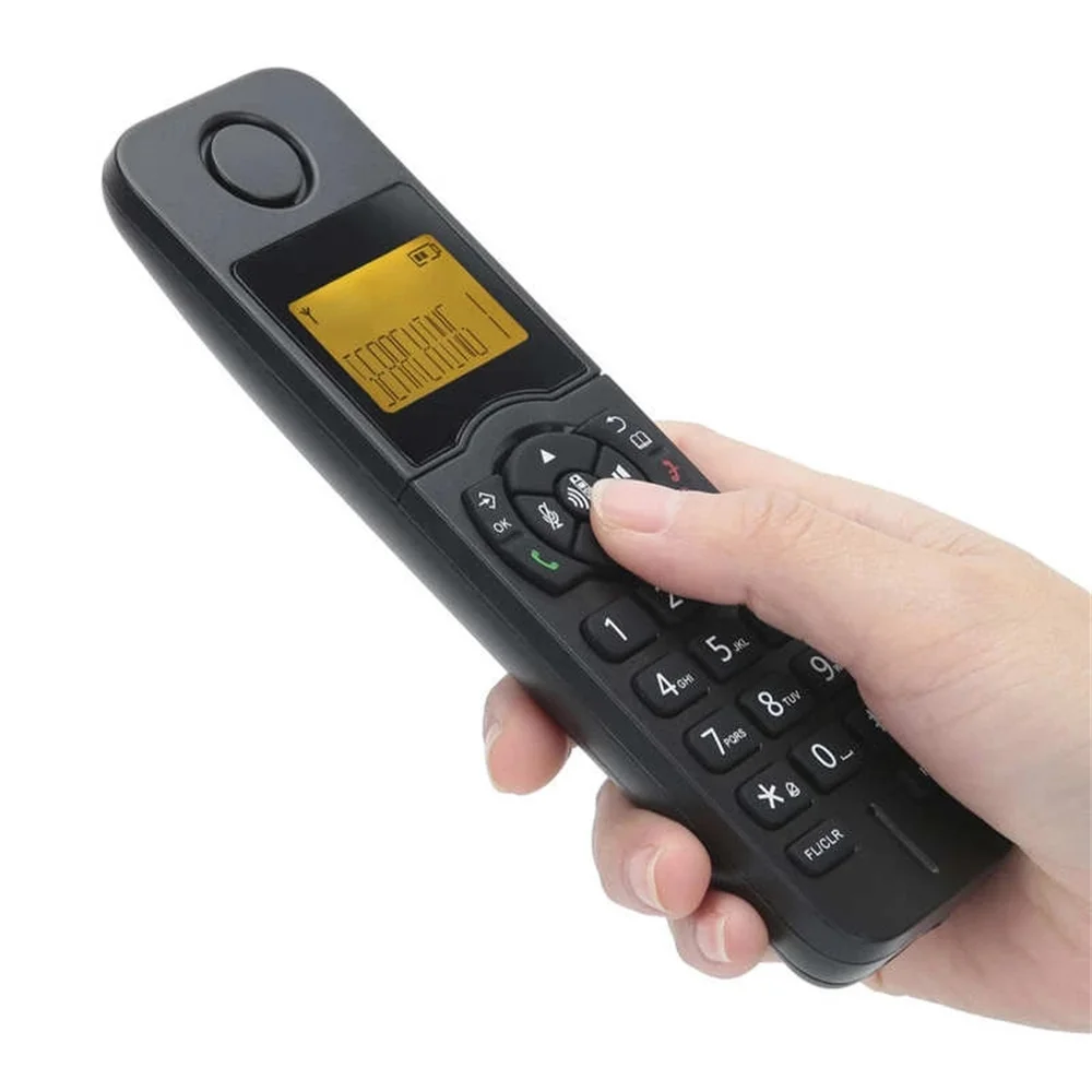 LCD Caller ID Display Digital Cordless Telephone Wireless Home Phones Hand-Held Free Intercom Hands-Free Calling for Home Office