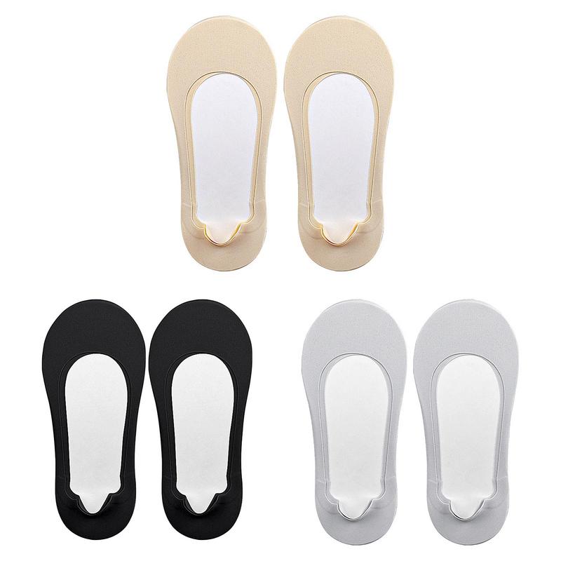 No Show Socks Non-slip Low Cut Liner Non-Slip Thin Causal Line Invisible Arch Shallow Crew Shock-Absorbing Socks for Flats Boat
