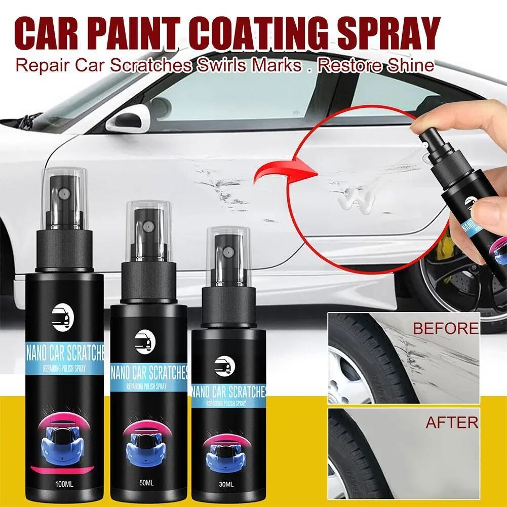 30/50/100ml Car Scratch Removal Spray Liquid Wax Protection Renew Polish Paint Detailing Remover Auto Restorer Cars Care V7P9