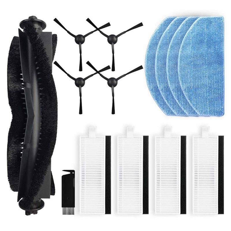 Robot Vacuum Cleaner Accessories Part Main Side Brush Hepa Filter Mop Cloth For Tikom G8000 G8000 Pro / Honiture G20