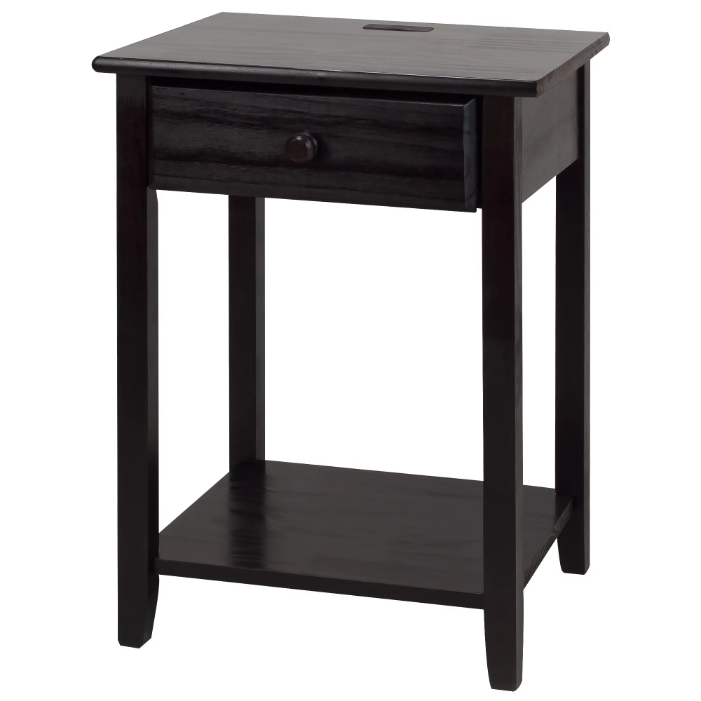 Night Owl Nightstand with USB Port - Espresso
