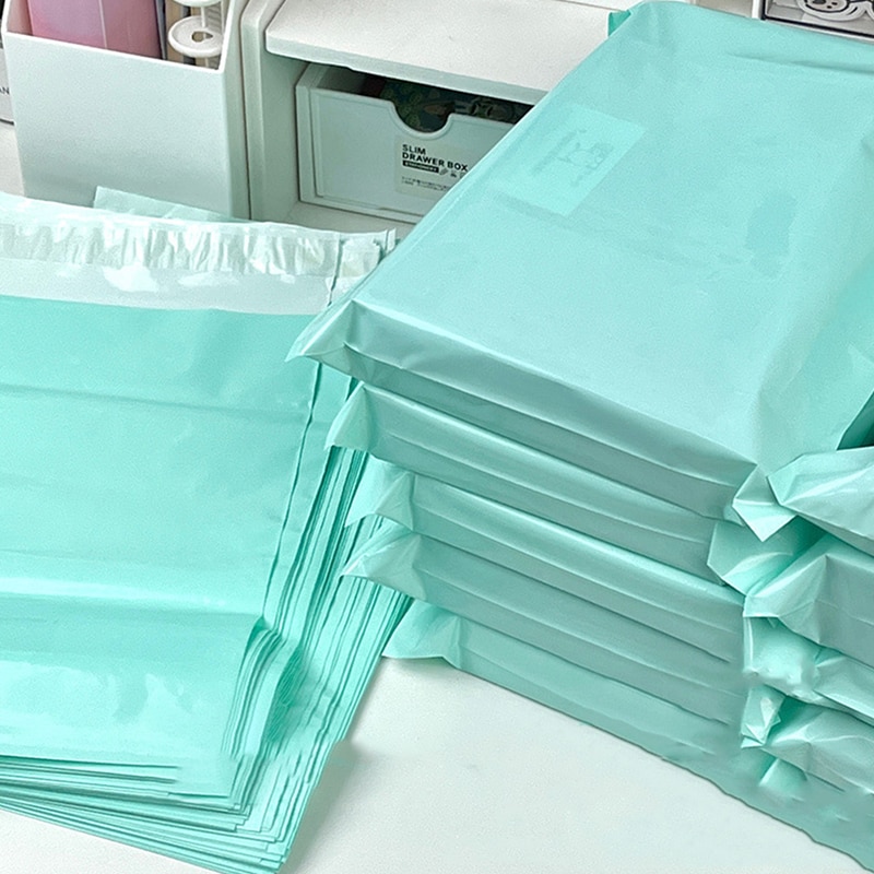 10Pcs White Self-seal Courier bags Storage Bags Plastic Envelope Shipping Mailing Bags