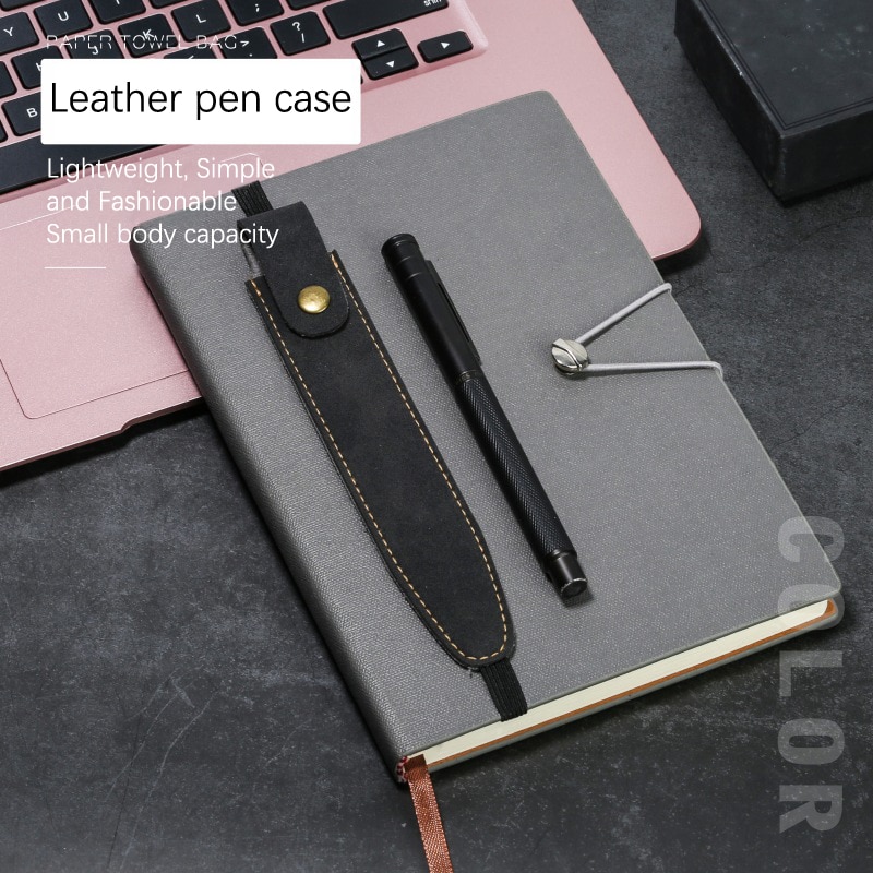 1Pc Pen Pouch with Elastic Band For Dictionary PU Leather Capacitive Pen Case Scanning Point And Read Translation Pen Holder