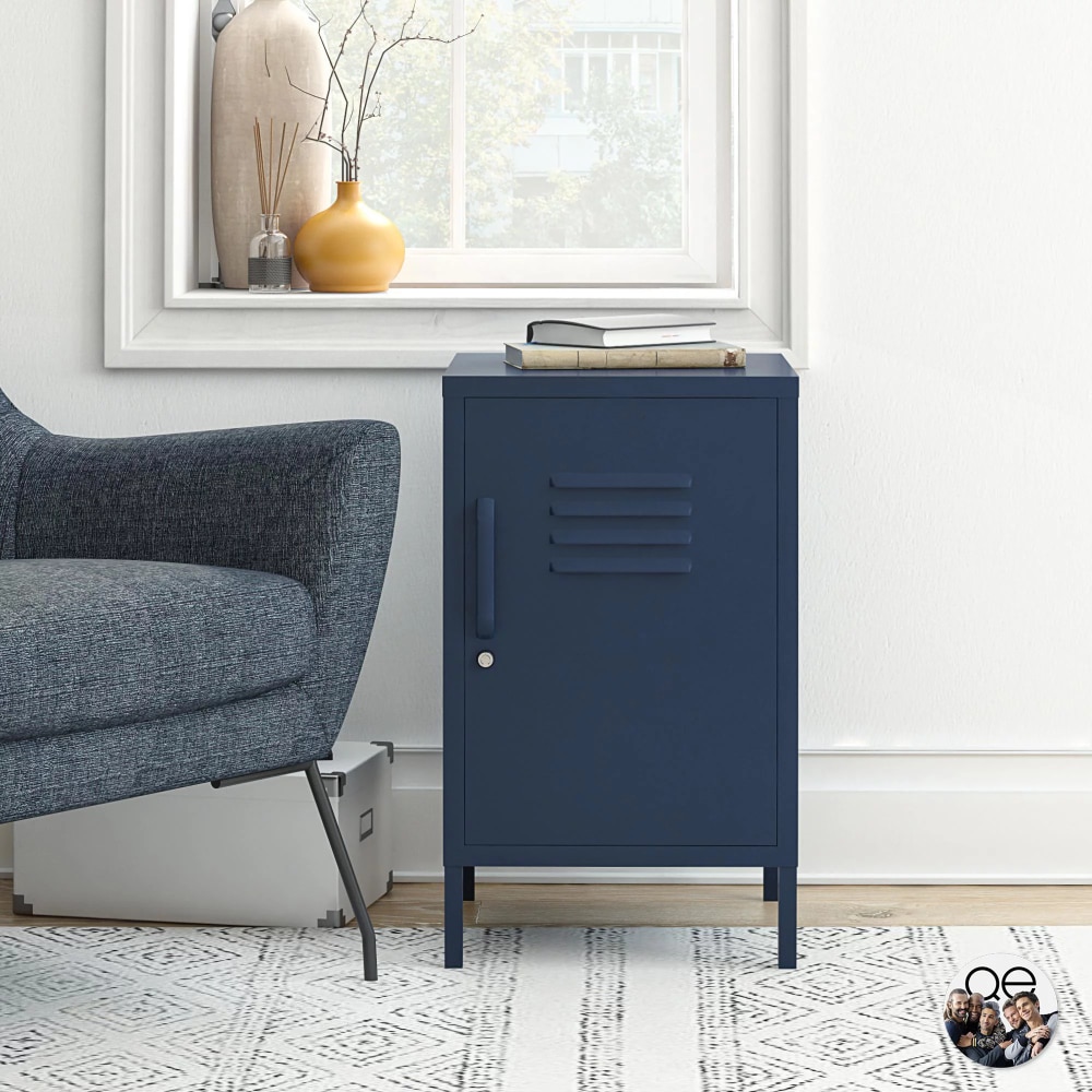 Bradford Metal Locker End Table, Navy
