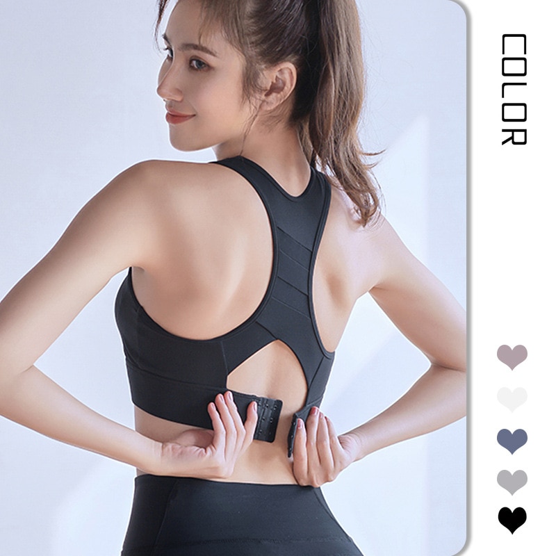 Sports bra female shockproof running fitness beauty back yoga sports bra vest type high strength