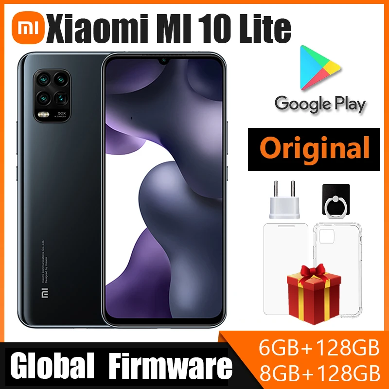 MIUI 11 Xiaomi 10 Lite 5G smartphone Snapdragon 765G Global Version 4160mAh Battery Android 128GB 256GBused phone