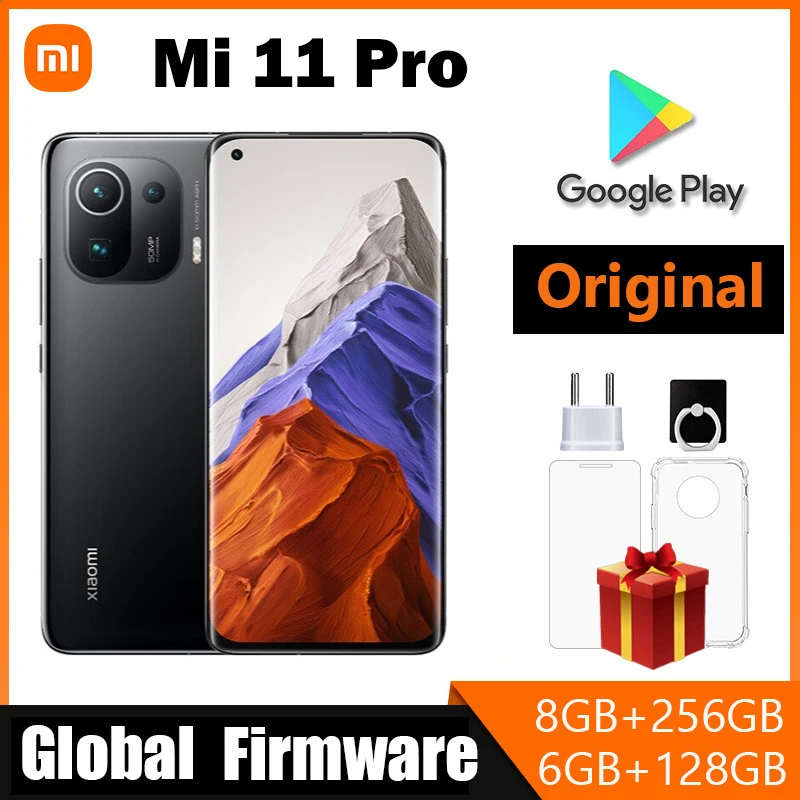 Xiaomi 11 Pro Cellphone Snapdragon 888 Smartphone Octa-core Android 5G Phone 67W QC Fast Charge 50MP Camera