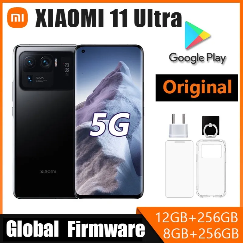 Global firmware Xiaomi 11 Ultra 5G Smartphone Octa-core 5000mAh Battery 50MP Camera 6.81” Display AndroidSnapdragon 888