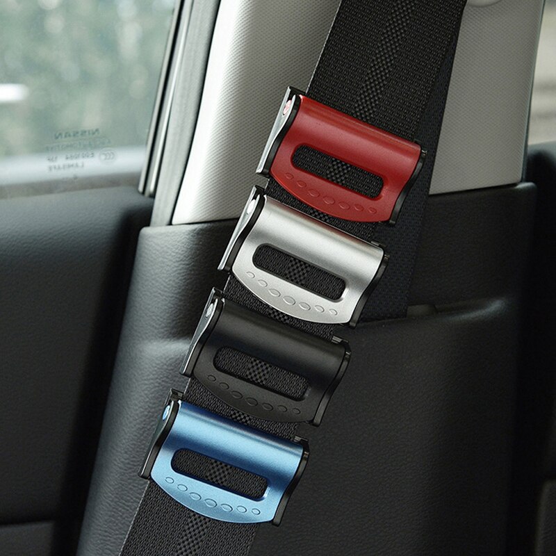 2Pcs Car Seat Belt Clip Anti-skid Buckle Comfort Limiter Fixed Belt Fashion 4 Color ABS Belt Clip For Car Interior