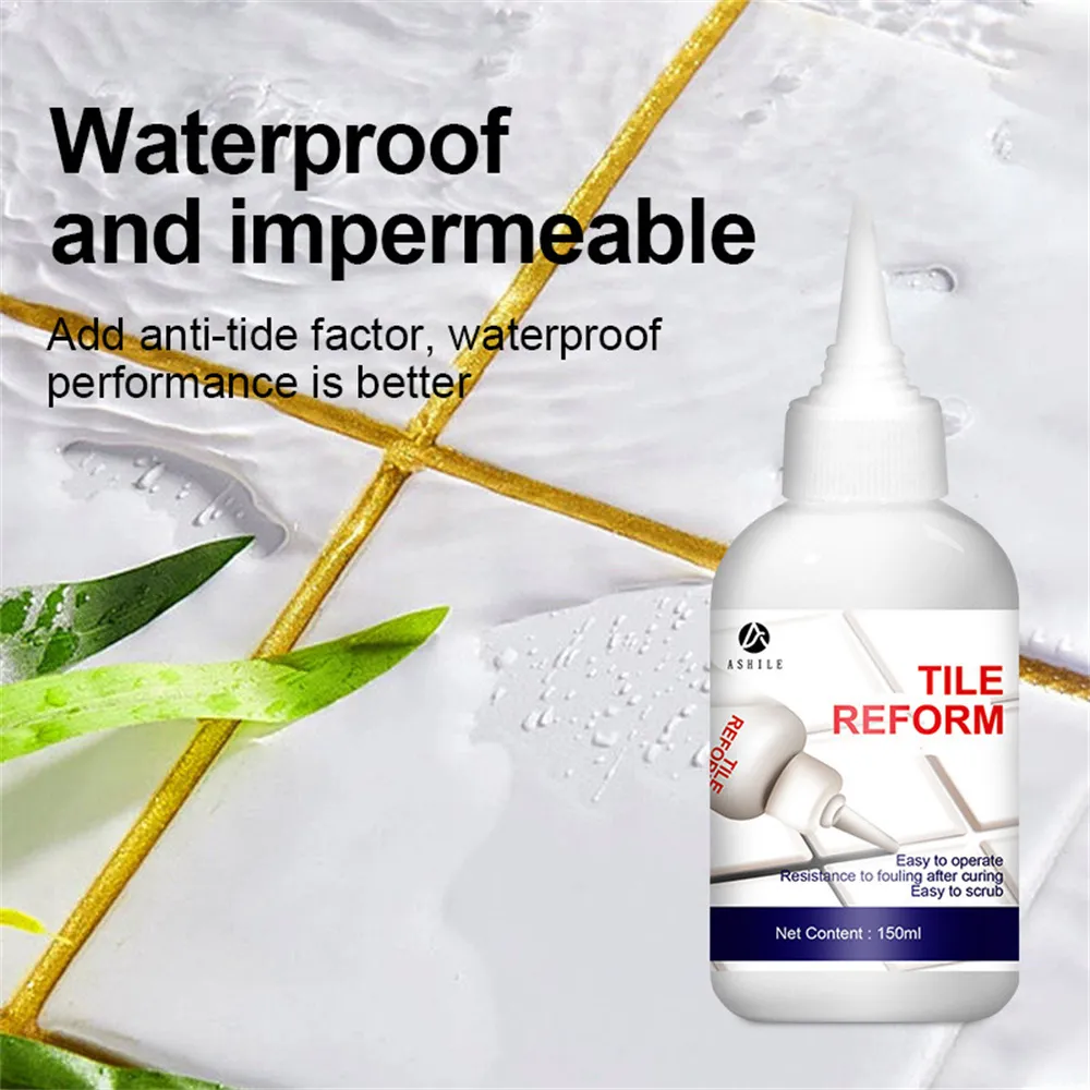 Practical 150ml Epoxy Grouts Beautiful Sealant For Tile Floor Waterproof Mouldproof True Porcelain Tile Jointing Agent Tiles