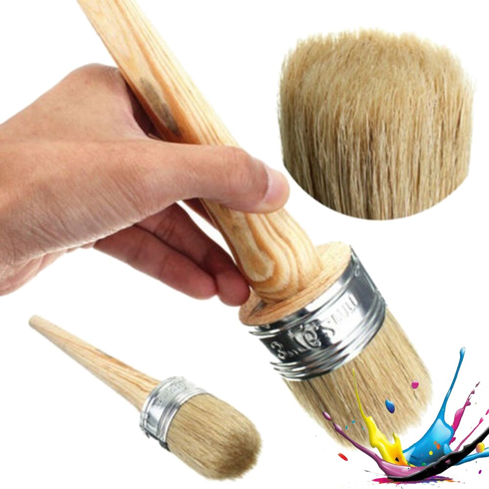Easy Rinse Wooden Handle Paint Brush Barbecue Brush Waterproof Brush Utensil Basting Brush BBQ Accessories Kitchen Tool JU0062