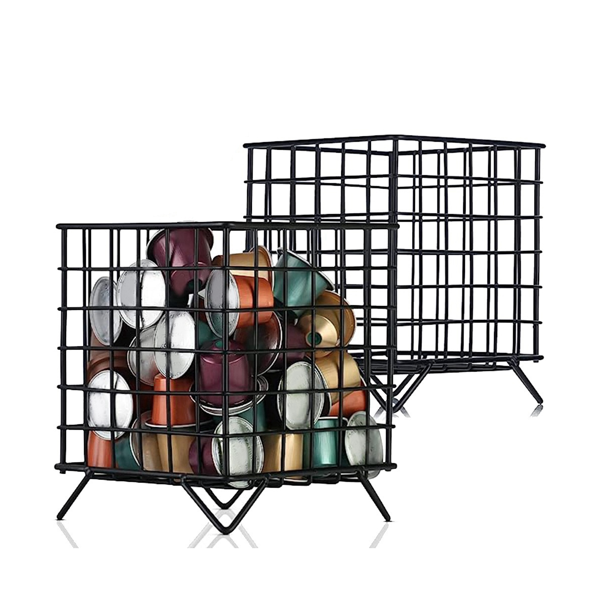 2 Coffee Pod Holders, Capacity K Cup Holder and Coffee Storage Organizer for Coffee Station Organizer