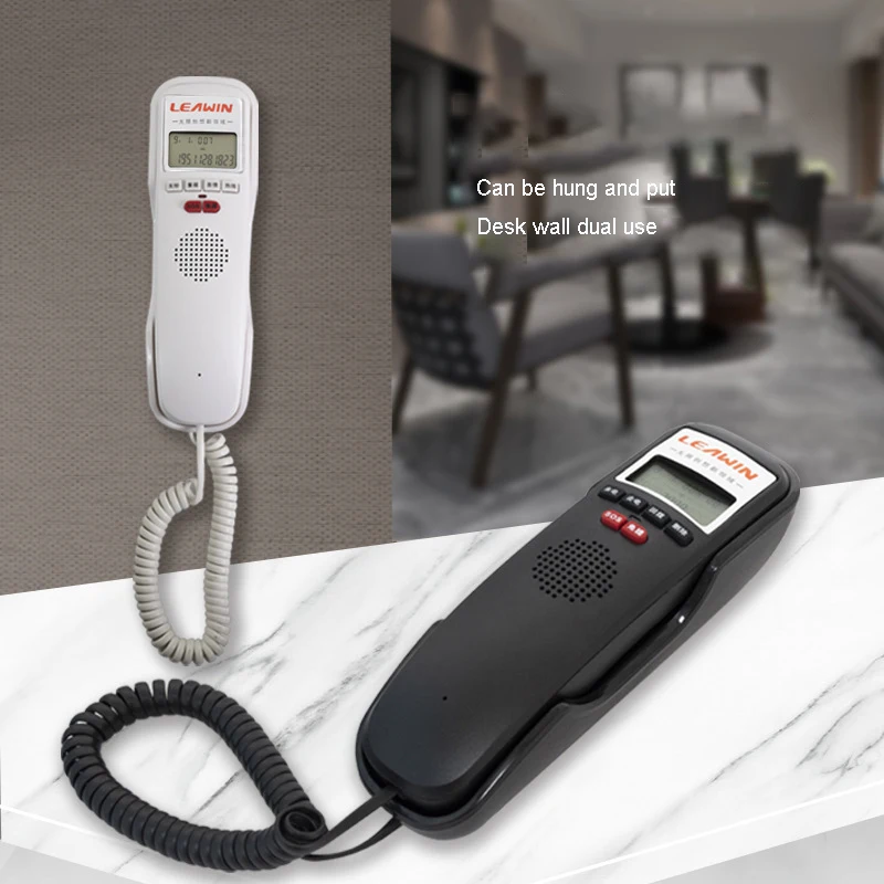 Hands Free Telephone With Caller ID Home Landline Phone Hanging Compact Landline Waterproof And Moisture-proof