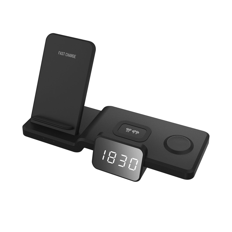3 in 1 Wireless Charging Station,15W Wireless for Multiple Devices Triple 15W Fast Wireless Charging Dock 45BA