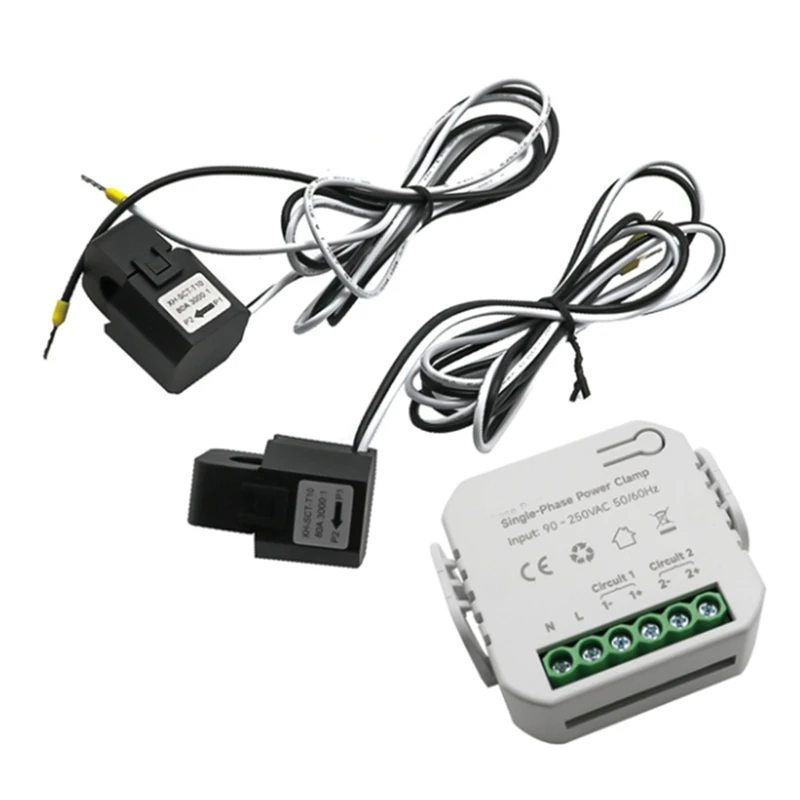 Tuya App Smart Two-Way Bilateral Wifi Energy Meter AC110V 220V With Clamp CT Kwh Power Electricity Consumption