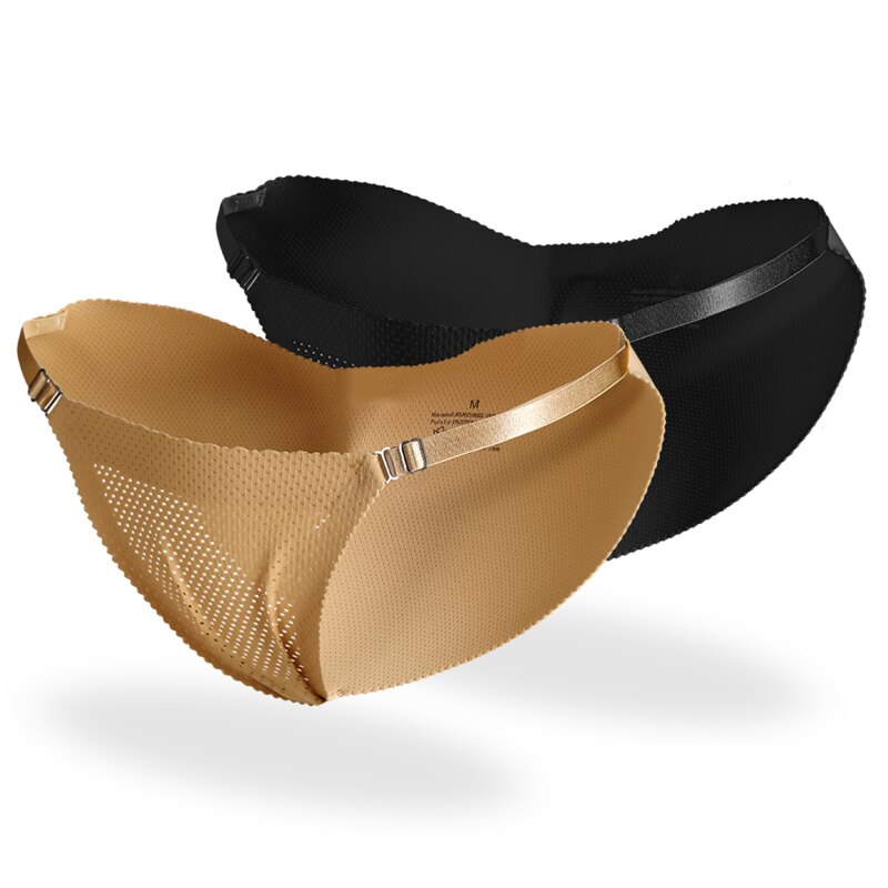Women Sponge Padded Fake Ass Panties Hip Butt Lifter UP Underwear Bottom Push Up Adjusted Strap G-string Seamless BIkini Pants
