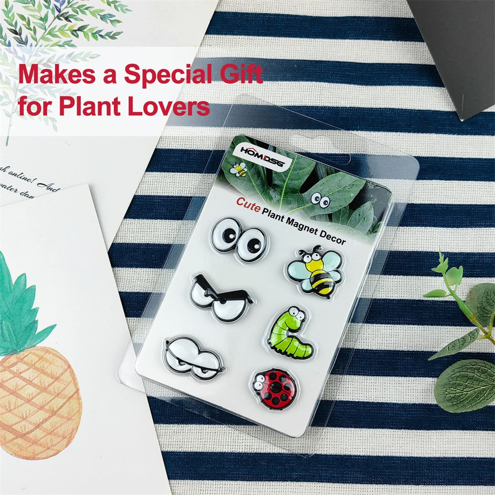 Simple And Durable Unique Gift Lovely Plant Leaves Lovely Plants. Material Safety Potted Plant Plant Lovers Magnet Decoration