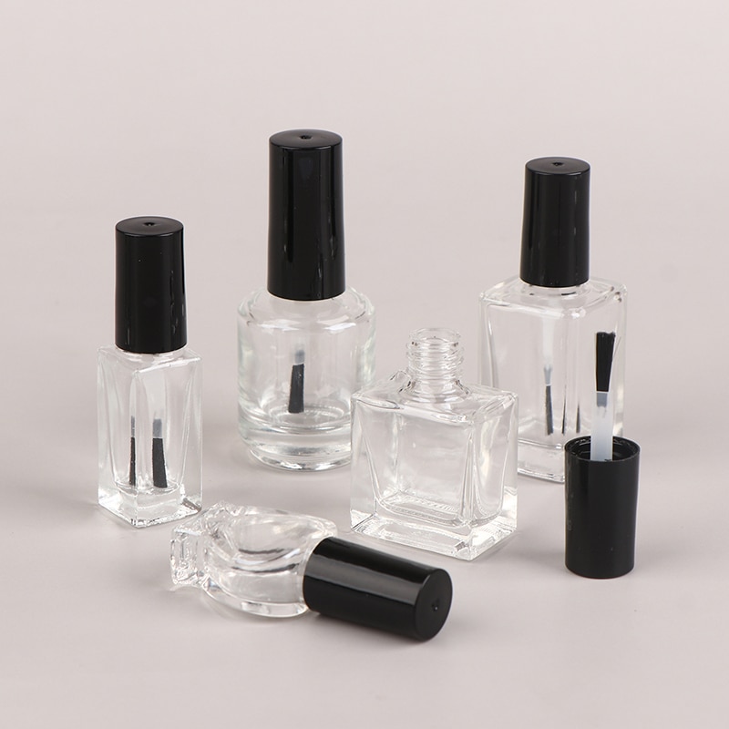 3/4/5/8/10/15ml Sub-packed Nail Polish Bottle Nail Gel Empty Bottle With Brush Glass Empty Bottle Touch-up Container