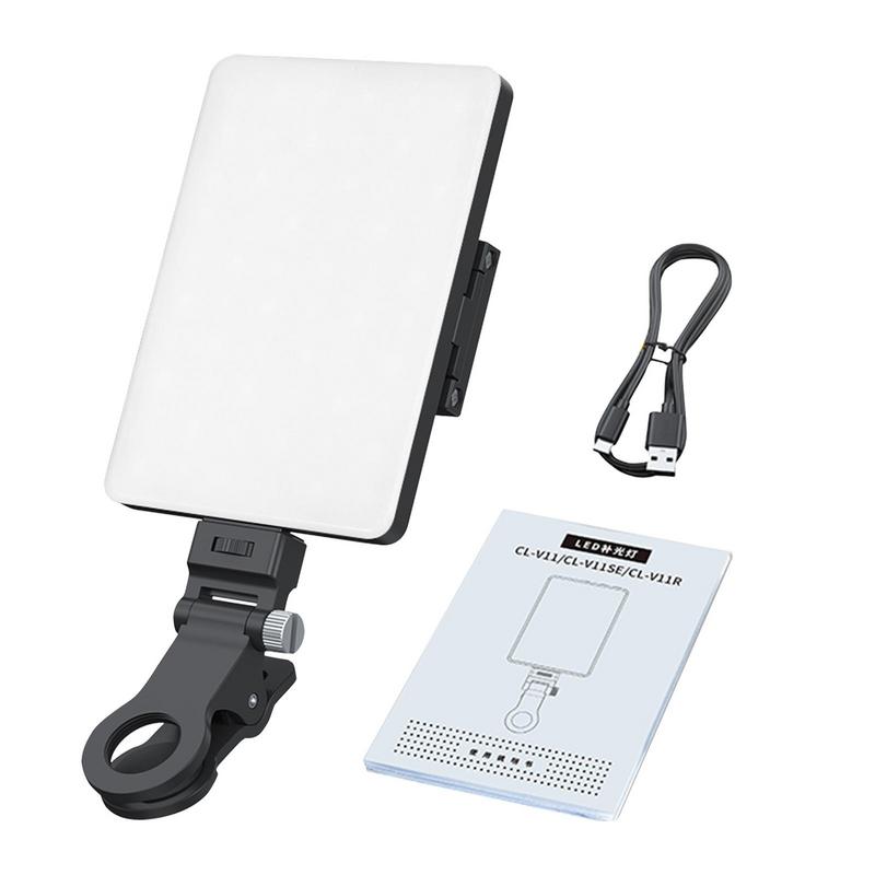LED Phone Light Clip 3-Mode Video Selfie Light For Pictures Rechargeable Fill Light For Photographing Video Conferencing Live