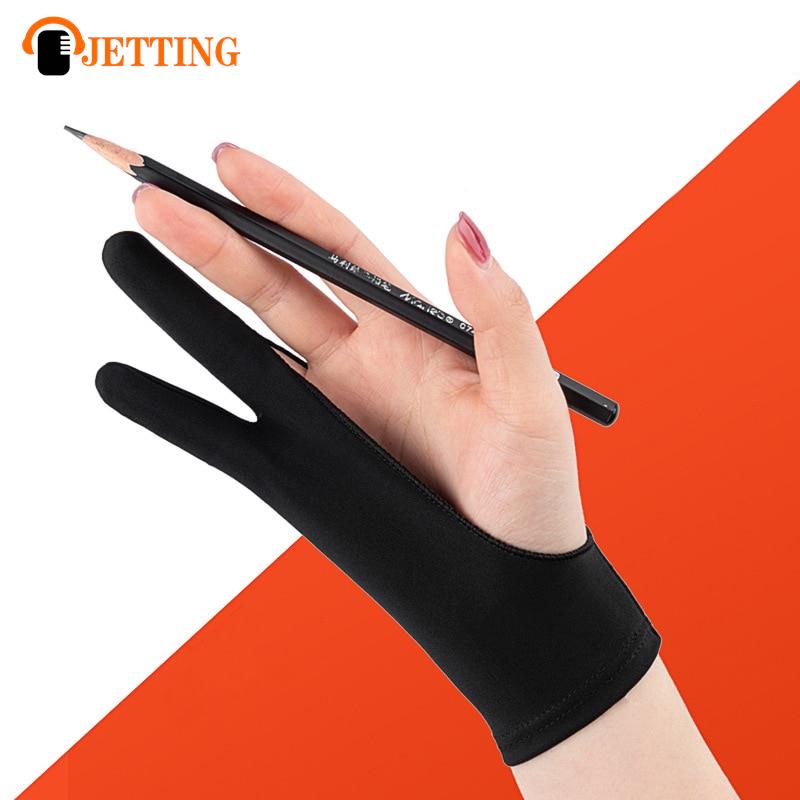 1pc Anti-touch Two-Finger Hand Painting Gloves For Tablet Digital Board Screen Touch Drawing Anti-fouling Oil Painting Art Supp