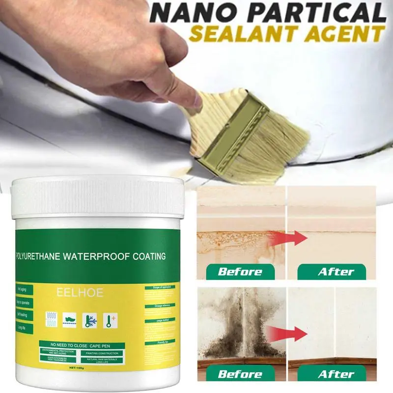 30/100/300g Wall Mending Agent With Brush Waterproof Insulating Sealant For Cracked Peeling Broken Wall Repair Graffiti Supply