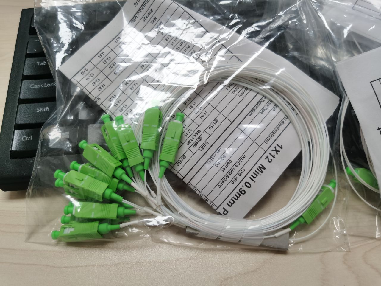 Optical Splitter SC APC 1X12 FTTH Fiber Optic Splitter SC UPC PLC FBT Optical Coupler Singlemode Simplex Steel Pipe PVC