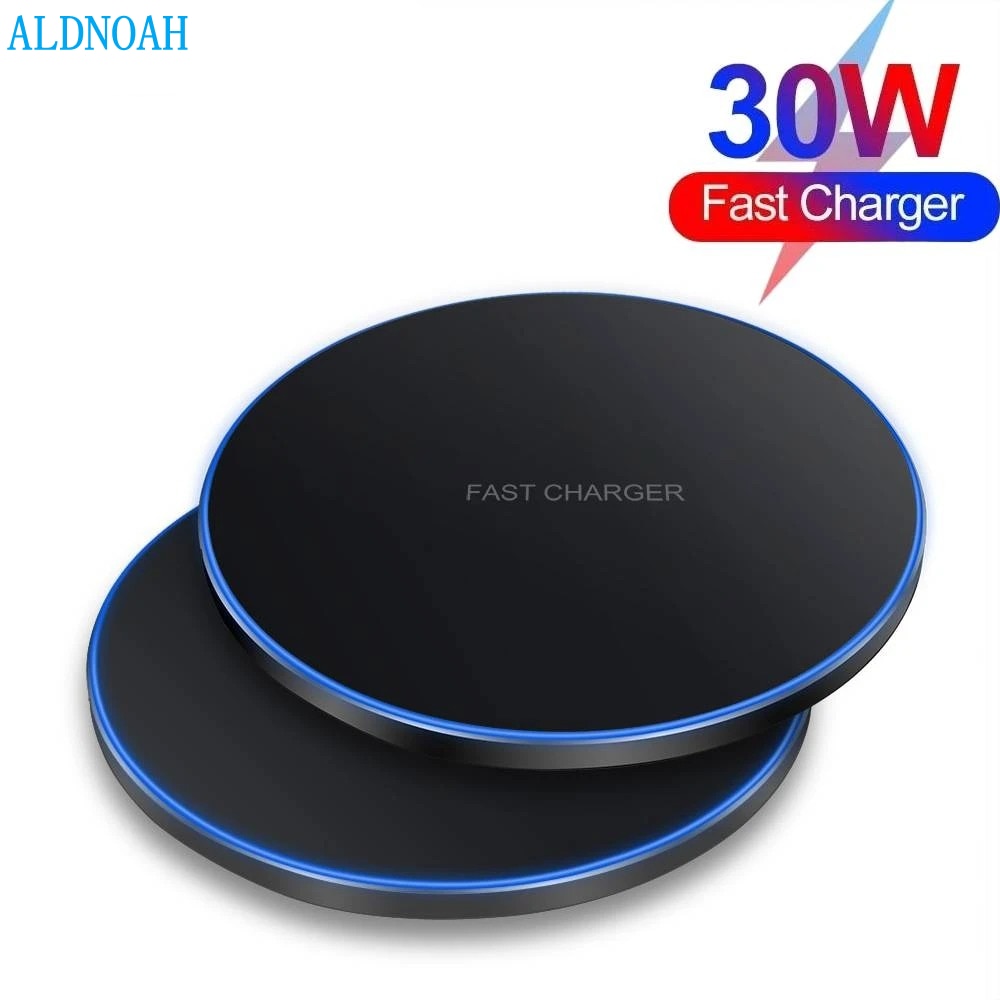 30W Wireless Charger For iPhone 14 13 12 11 Pro Xs Max Mini X Xr 8 Plus Fast Wireless Charging Pad For Samsung S22 S21 Xiaomi 13
