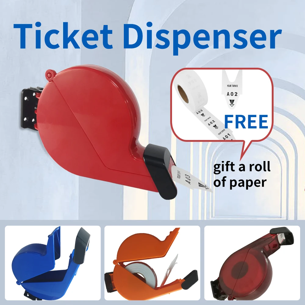 Ticket Paper Roll for Blue Ticket Dispenser Queue Number System for Clinic Bank