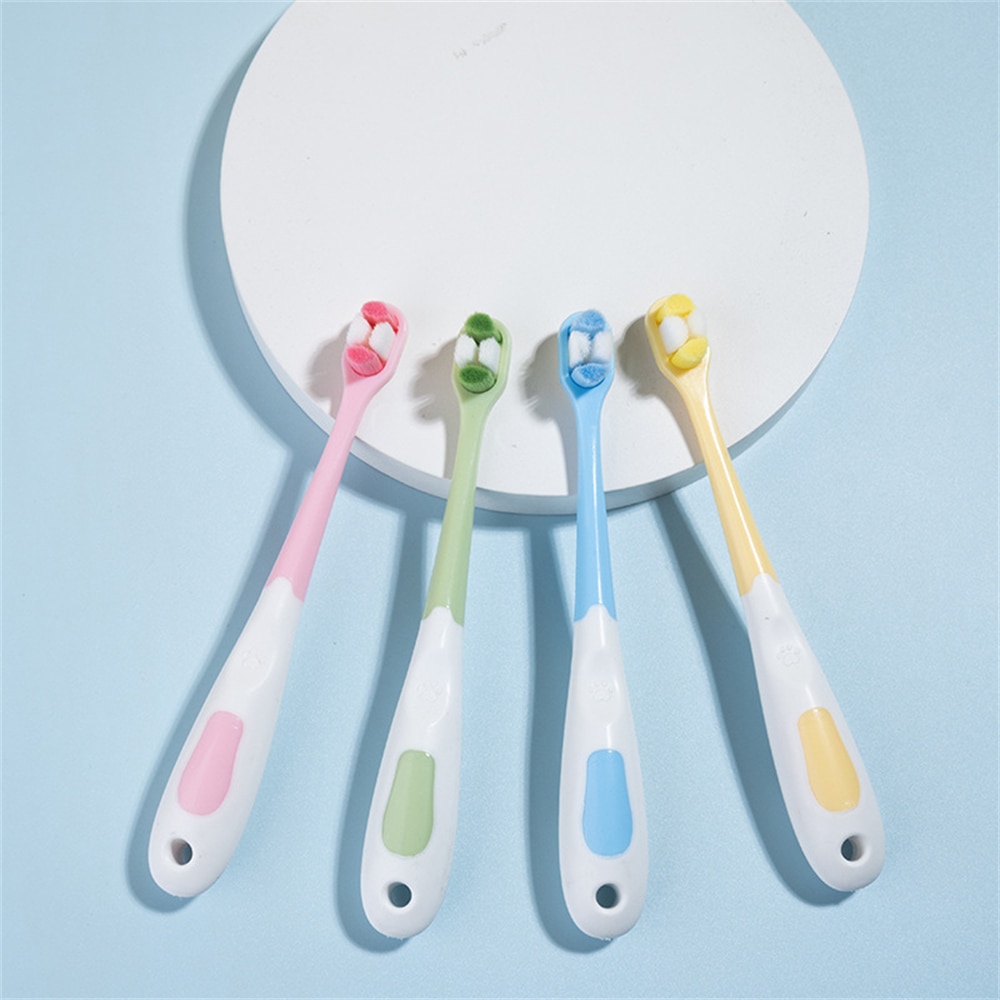 Training Toothbrush Soft Fur Soft Toothbrush Care For Gums Child Oral Care Tongue Brush Soft Fine Soft Toothbrush