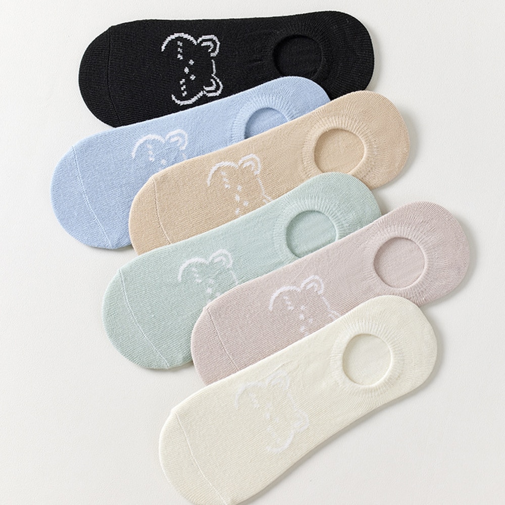 Women Socks Low Cut Socks Invisible Socks Non-slip Socks Boat Socks Non-slip Soft Fashion Breathable Invisible No Show Socks