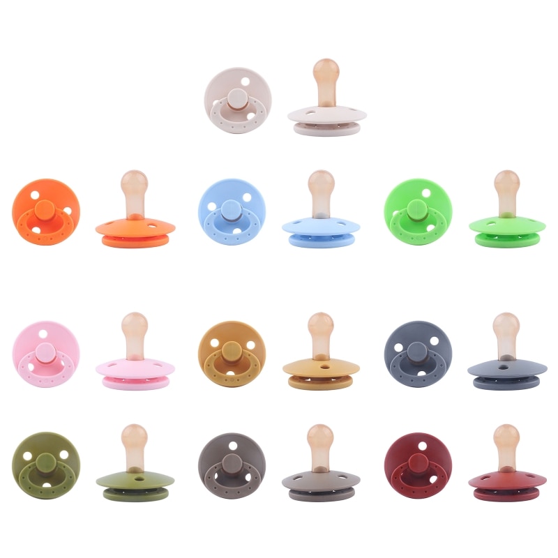 Silicone Soothing Baby Pacifier Portable Newborn Boys Girls Sleep Bite Nipple Nursing Teether Infant Supplies Wholesale