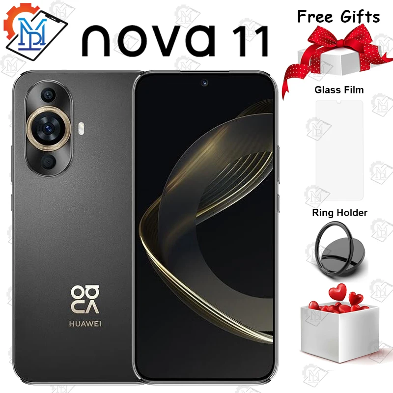 Original Huawei Nova 11 6.7inch 120Hz OLED Screen Snapdragon 778G HarmonyOS 3.0 Battery 4500mAh NFC Smartphone