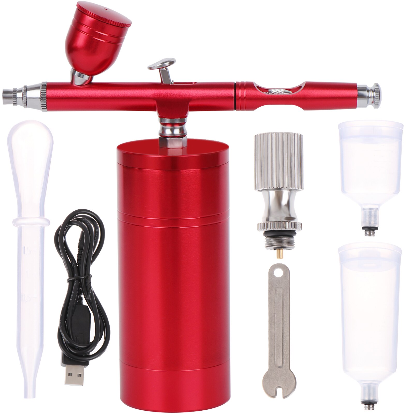 Asany Airbrush Kit, Portable Mini Airbrush Set with Compressor, Cordless Airbrus
