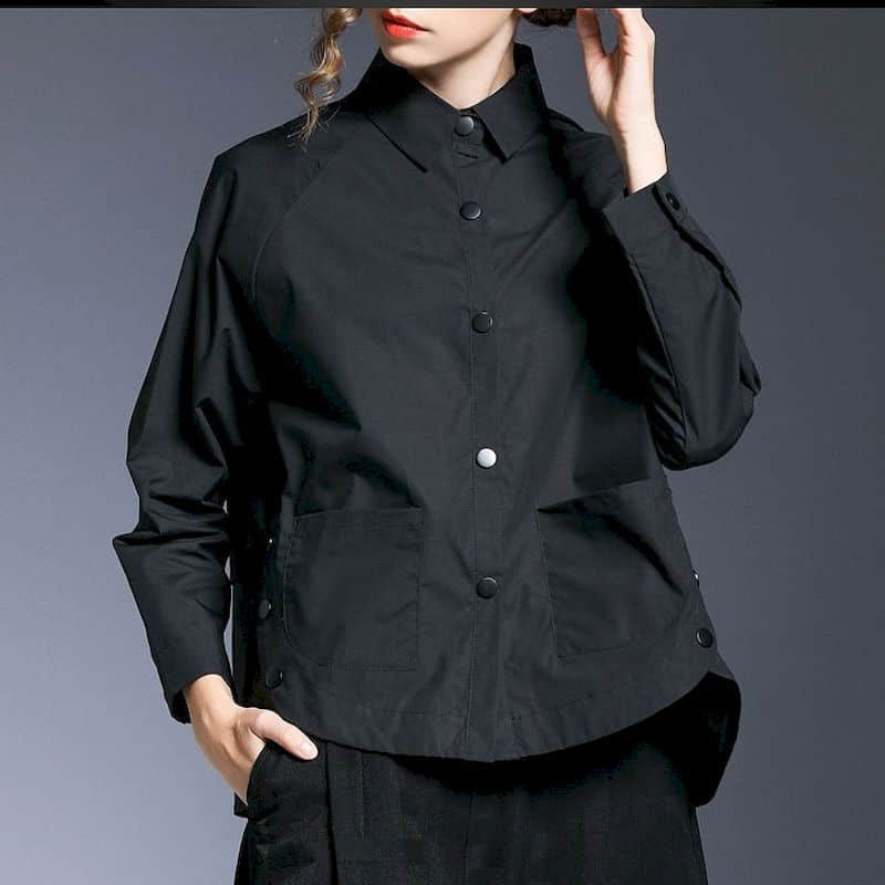 Black Shirts Fashion Women Blouse 2023 Irregular Long Sleeved Basic Casual Loose Raglan Sleeve Korean Style Women Office Tops