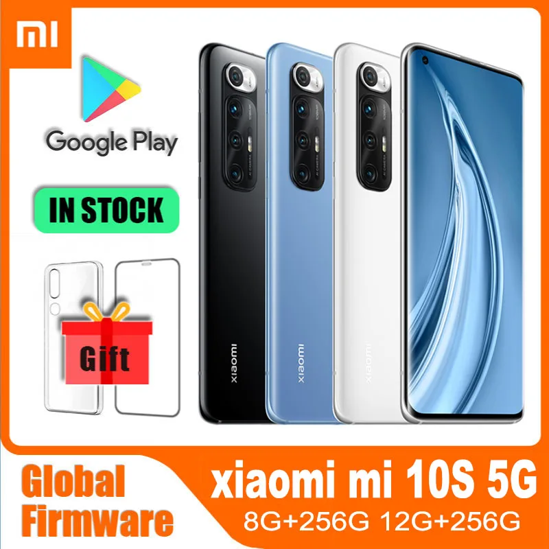 Global rom redmi Xiaomi Mi 10S 5G Cellphone Smarphone 108 MP Camera Qualcomm Snapdragon 870 NFC used phone