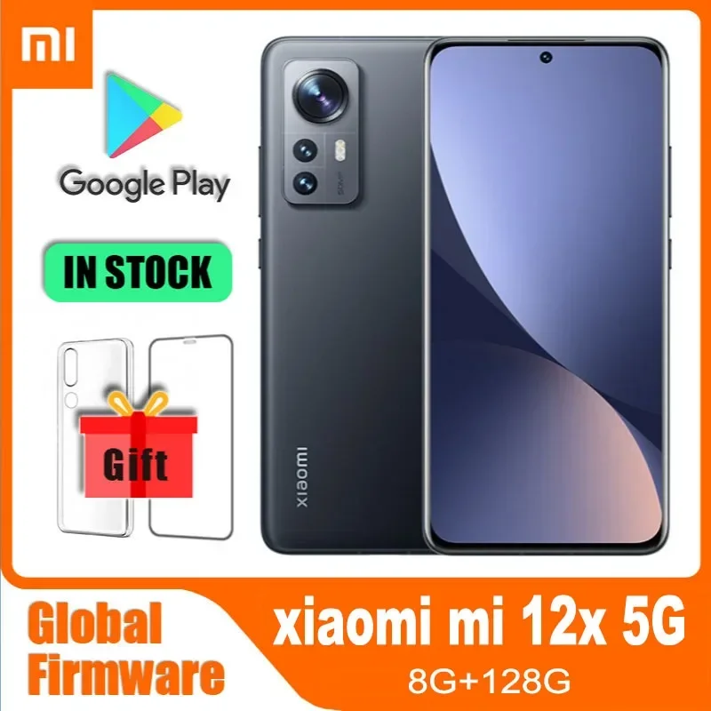 Global rom Global Version smartphone 5G Redmi Xiaomi 12X 67W Snapdragon 870 MIUI12.5 Curved screen Fingerprint used phone