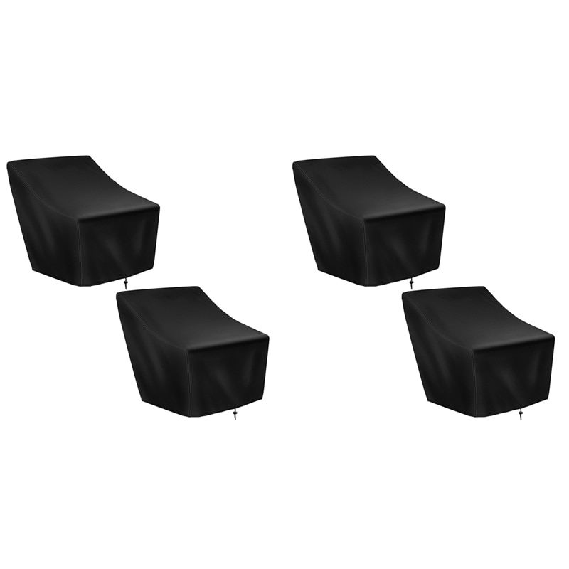 Patio Chair Covers,4 Pack Waterproof Outdoor Lounge Deep Seat Furniture Cover,Single Garden Sofa Chair Cover 27X31x40in
