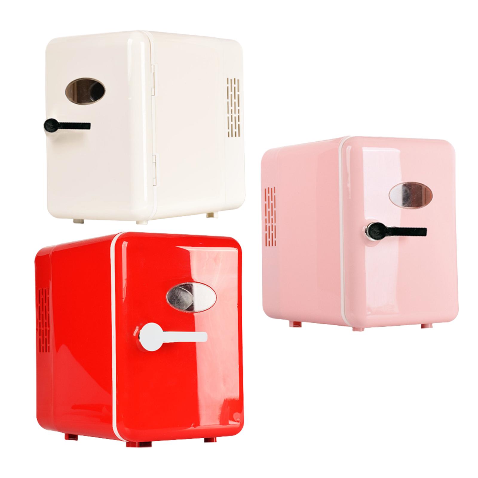 Mini Fridge Portable USB Fridge Drinks Fridge Small Beverage Fridge Personal Refrigerator for Food Snacks Lunch Beverage Travel