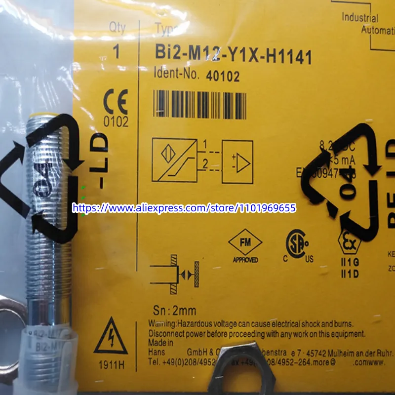 2pcs New Proximity switch NI12U-MT18-AN6X-H1141 NI12U-MT18-AP6X-H1141 NI15-M30E-LIU-H1141 BI2-M12-Y1X-H1141 NI4-M12-Y1X-H1141