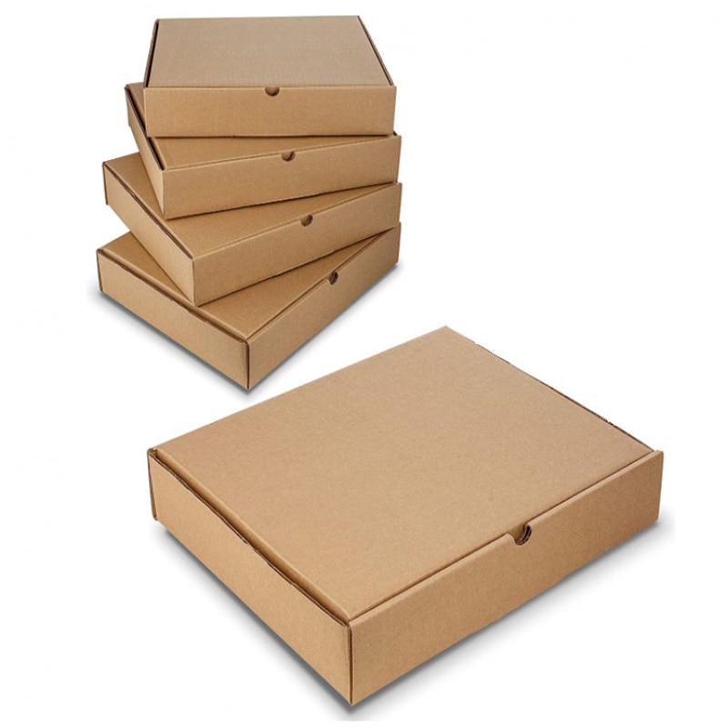 Kraft Paper Corrugated Flat Packaging Shipping Box Mailing Cartons Folding