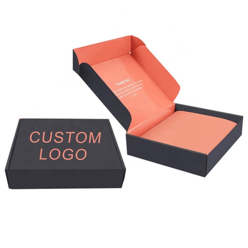 Wholesale letter manufacturer apparel red custom shipping for packaging with logo mailer cajas de carton embalaje corrugated box