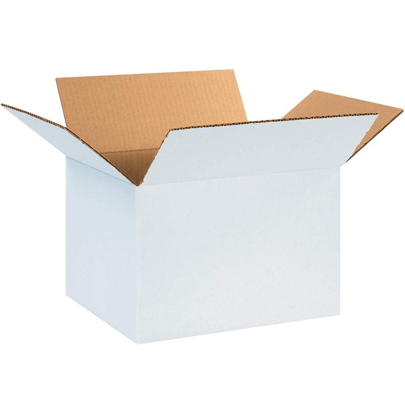Customized 3/5 layer plain white kraft corrugated cardboard carton shipping hard packaging boxes with custom logo for moving