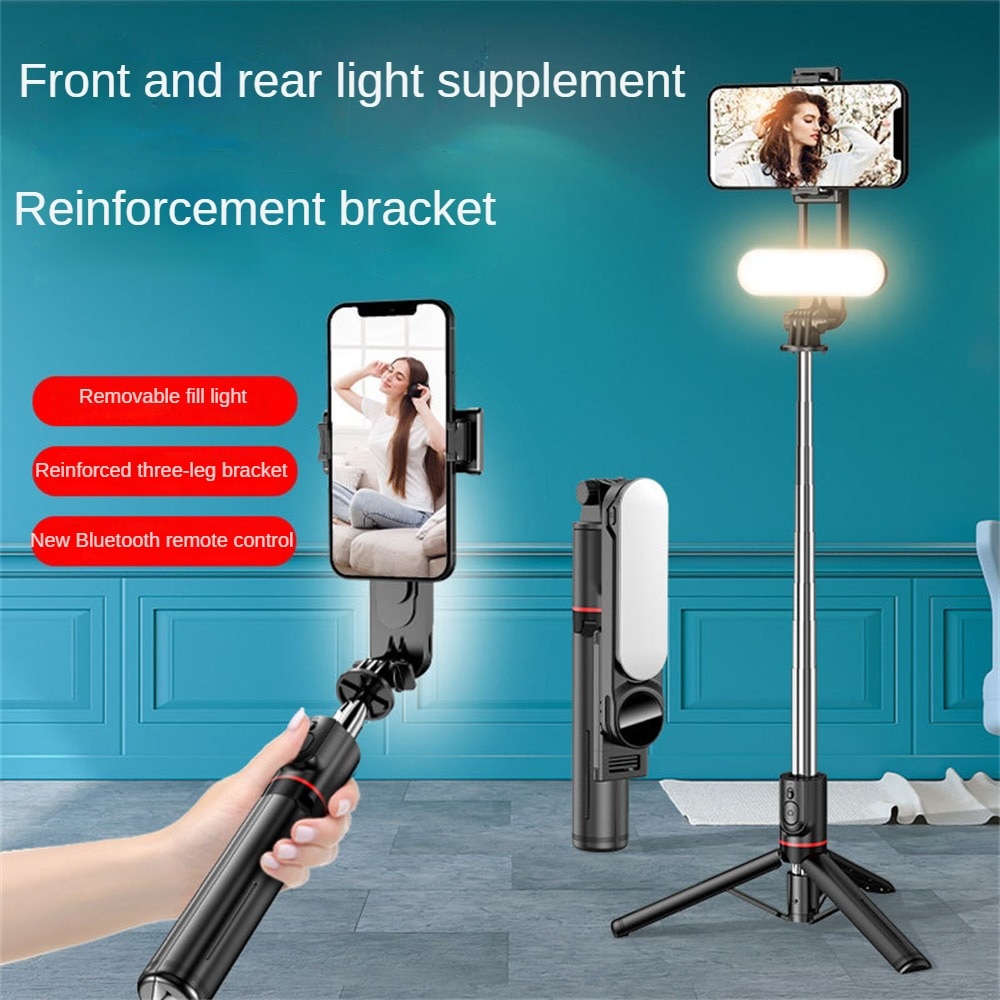 L15 Foldable Selfie Stick Mini Tripod Photo Live With Fill Light Wireless Remote Shutter Controller For IOS Android