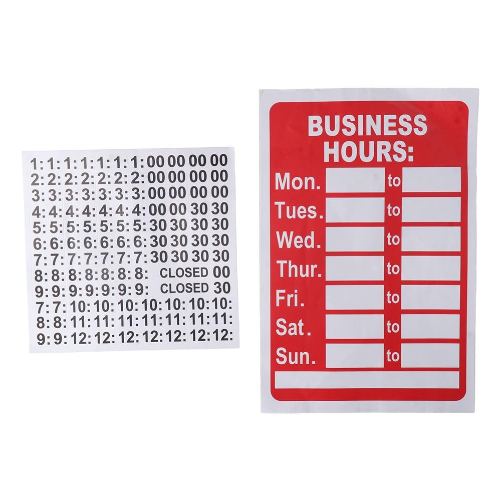 Sign Store or Office Business Coffee Shops Business Hours Sign Waterproof Open Signs Sunscreen