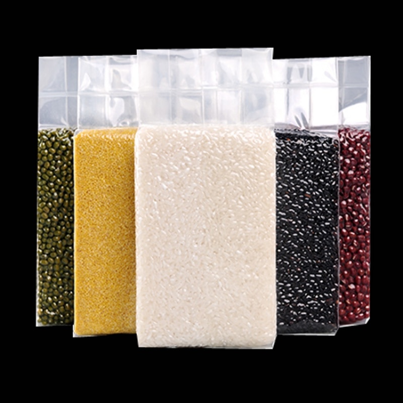 Custom plastic vacuum basmati 5kg rice packing bug